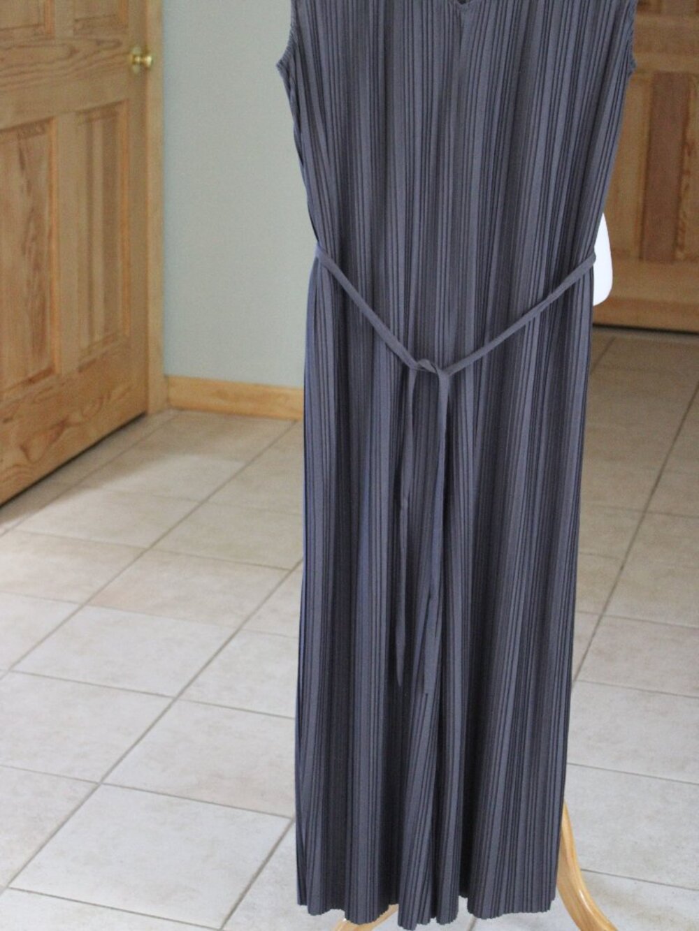 Pure Jill Elements Women Jumpsuit S Dark Gray Sleeveless String Relaxed